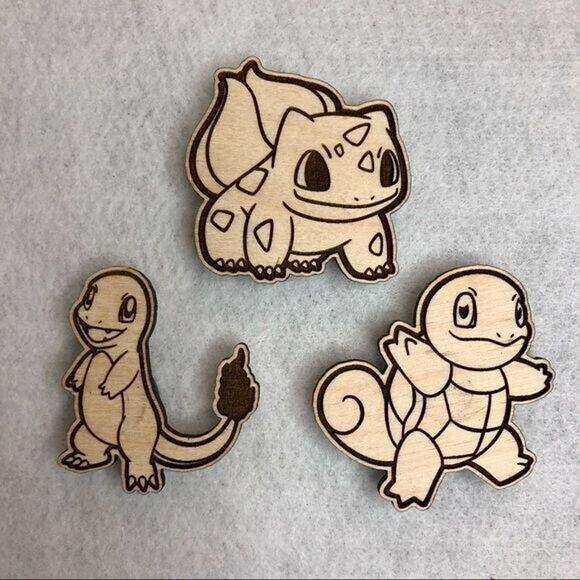 3 Pack Pokémon Starter Magnets - Picture 1 of 3